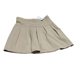 GAP Tan Pleated School Uniform Mini Skirt